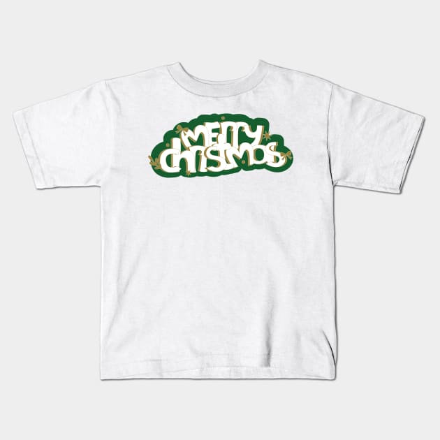 Merry Christmas Kids T-Shirt by dddesign